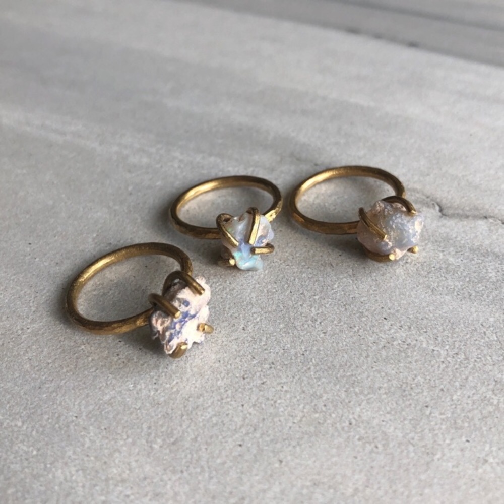 ❗️LAST❗️Raw Opal Natural Stone Ring - Picture 5 of 8